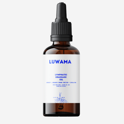 luwama beauty 100% organic, cold pressed, vegan and hexane free lymphatic drainage oil