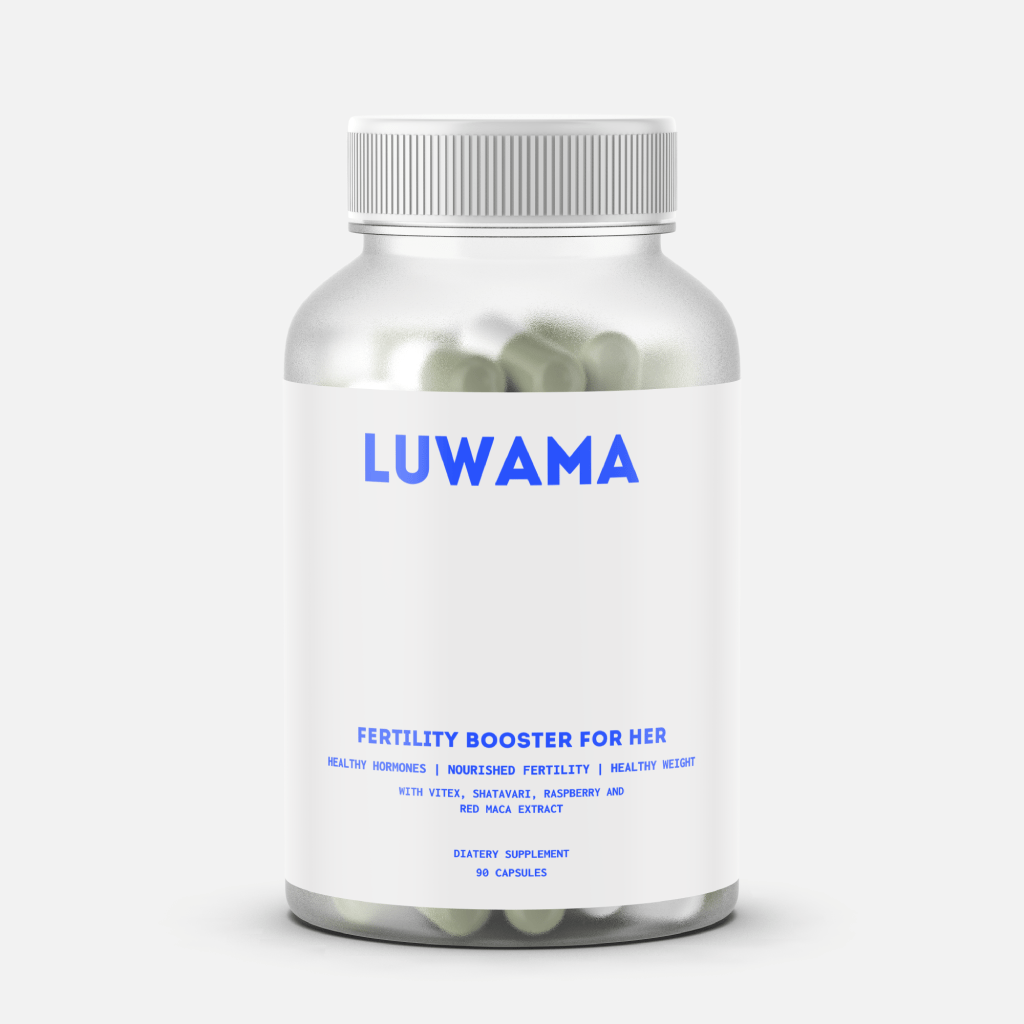 luwama beauty fertility booster capsules for balanced hormones , nourished fertility and healthy weight